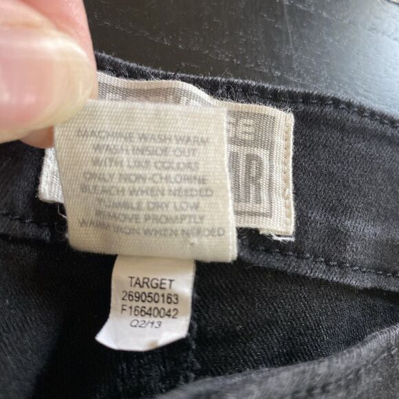 Converse One Star Womens Size 10 Denim Black Jeans Straight Leg Pants Zipper - Picture 5 of 9